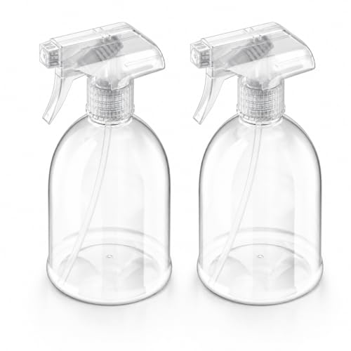 Bar5F Fine Mist Spray Bottle 16-Ounce Essential Oils, Gardening, Mild Cleaning Solutions, Pets, Plants, Cooking, Water Spray Bottle, Salon Hair Misting (2)