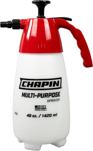 Chapin 1002 Handheld Pump Sprayer,48oz,Multi‑Purpose,Lawn & Garden,Translucent Poly Tank,Wide Mouth Opening,Adjustable Cone Nozzle, Anti‑Clog Filter for Weed,Fertilizer & Pest Applications (Pack of 6) - size: 48 ounces (Pack of 6)
