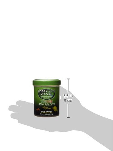 Omega One Veggie Mini Pellets Slow Sinking 3.5oz Container