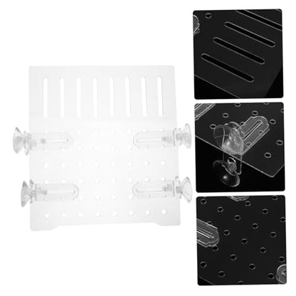 Clear Acrylic Fish Tank Divider Adjustable Aquarium Isolation Board with Micro Holes Easy to Clean Separator for Various Tank High and Fish Separation
