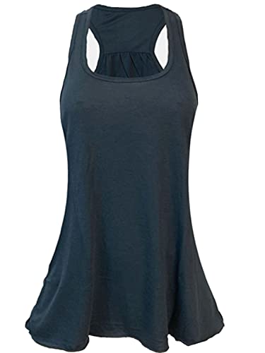 Epic MMA Gear Flowy Racerback Tank Top, Regular and Plus Sizes - color: Dark Slate, size: 4X-Large