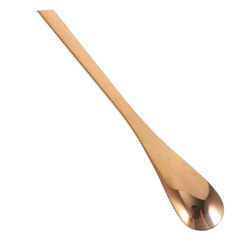 BESPORTBLE 2pcs Pet Feeding Spoon Long Handle Reptile Food Tool for Geckos Lizards and Small Animals Safe and Portable Design Rose Gold
