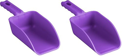 Vikan Remco 63008 Color-Coded Plastic Hand Scoop - BPA-Free Food-Safe Kitchen Utensils, Restaurant and Food Service Supplies, 16 oz, Purple (Pack of 2) - size: 16 oz (Pack of 2)