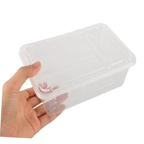 HANABASS Reusable Reptile Breeding Box Safe Feeding Container for Snakes Frogs Turtles and Animals Compact Terrarium for Home and Travel