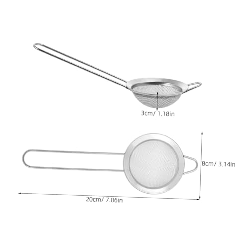 Toddmomy 2pcs Stainless Steel Reptile Litter Cleaner Shovel for Substrate Cleaning Fine Mesh Pooper Scooper for Tortoise Snake and Crab Terrariums