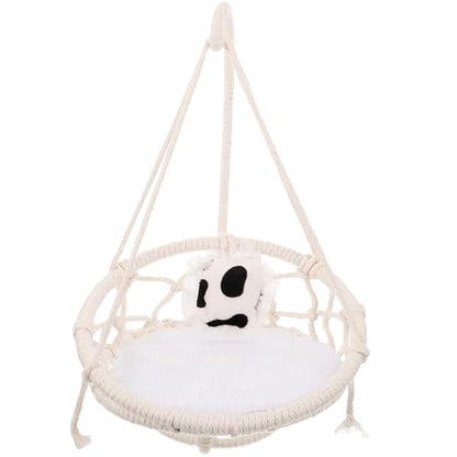 FRCOLOR Hamster Hammock Bed Hanging Small Animal Nest Cozy House for Guinea Pig Rat Reptile Cage Accessories 10X10 Inch Cotton Sleeping Swing