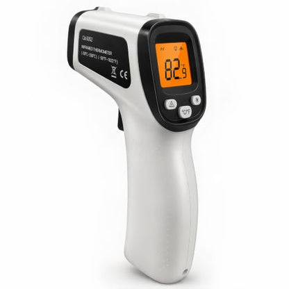 Infrared Thermometer Gun, Digital Laser Temperature Gun -58°F to 1022°F, Adjustable Emissivity, LCD Backlight, MAX/MIN Display, Non-Contact Thermometer for Pizza Oven, BBQ, HVAC, Griddle - color: Gray（-58℉-1022℉）