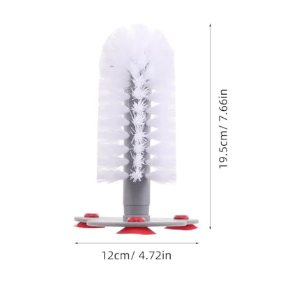 Turtle Scrub Brush with Suction Cup for Tank Cleaning Soft Bristles Abs Material for Effective Turtle Shell and Skin Care for Small Cups and Reptile Tanks