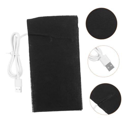 Abaodam 2pcs USB Heat Mat for Small Pets Gentle Skin-Friendly Heating Pad for Reptiles Hamsters and Safe Under Tank Heater for Terrariums and Pet Enclosures