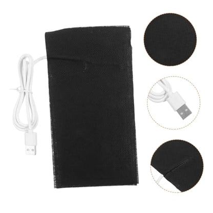 Abaodam 2pcs USB Heat Mat for Small Pets Gentle Skin-Friendly Heating Pad for Reptiles Hamsters and Safe Under Tank Heater for Terrariums and Pet Enclosures