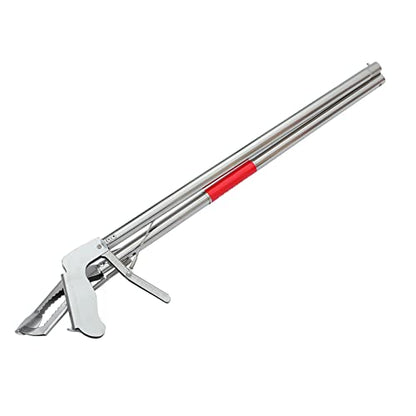 Reptile Tongs Snake Grabber,59-inch Aluminum Alloy，Easy to Carry, Foldable and Light with Wide Jaw, Stainless Steel Professional Outdoor Catch