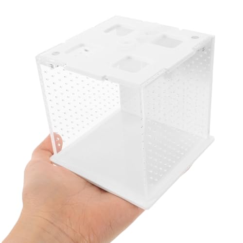 DECHOUS Reptile Feeding Box and Breeding Habitat Container Acrylic Pet Enclosure Suitable for Mantises, Stick Insects, Spiders, and Small Reptiles