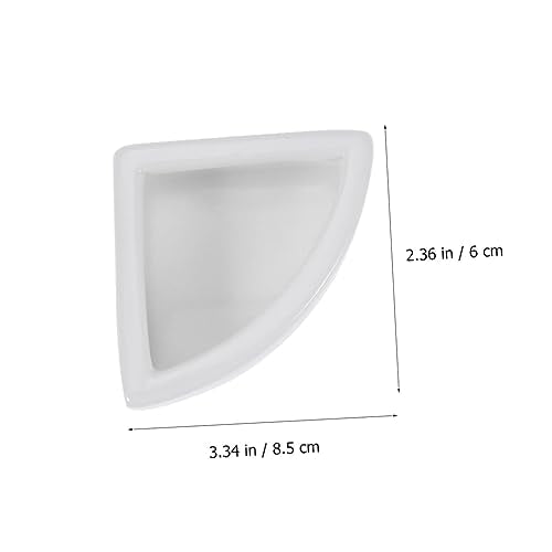 BESPORTBLE 1pc Reptile Feeding Bowl Ceramic Basin for Lizard Turtle Pets Escape Feeder Dish Non- Design White for Food Water Storage