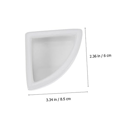 BESPORTBLE 1pc Reptile Feeding Bowl Ceramic Basin for Lizard Turtle Pets Escape Feeder Dish Non- Design White for Food Water Storage