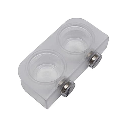 Magnetic Reptile Feeding Cups, Acrylic Gecko Feeding Ledge with 10 pcs Food Cups,Reptile Food and Water Dish Bowl for Geckos,Chameleon,Corn Snake,Iguana (F-2)