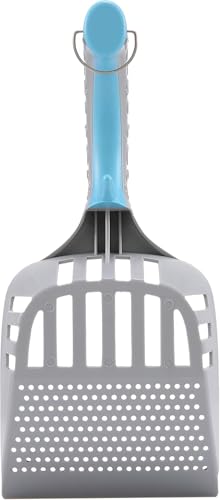 Fresh Step All-in-One Cat Litter Scoop with Ergonomic Handle, 2-Pack | Deep shovel design, ergonomic handle grip, Kitty Litter Scooper for fast and easy daily scooping - size: One Size - 2 Count, style: All in One Litter Scoop