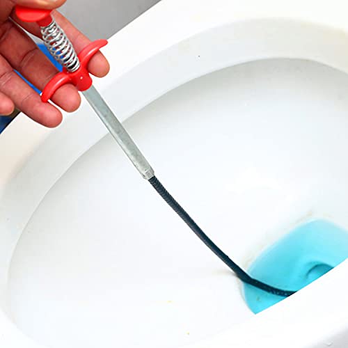 Drain Snake, Drain Clog Remover - Gutter Cleaning Tools Drain Cleaner for Toilet Sewer Shower Kitchen Bathroom Tub Clogged Drains Opener Cleaning Tool, Flexible Grabber Claw Pick Up Reacher (24 inch) - size: 24 inch。