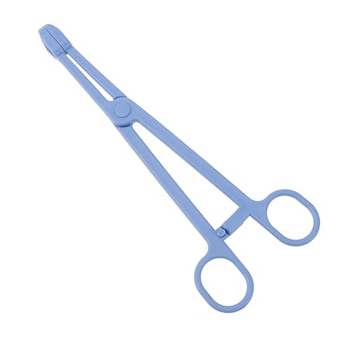 Mipcase 1pc Plastic Pet Stool Clamp for Easy -up of Reptile Bird and Animal Waste Material Scissors Design Handle for Convenience - color: Blue