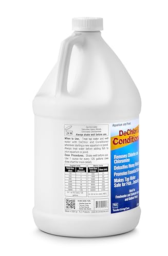 TLC Products, DeChlor & Conditioner, Aquarium Water Treatment | Aquarium Water Treatment, for Freshwater and Saltwater, 1 Gallon - size: 1 Gallon