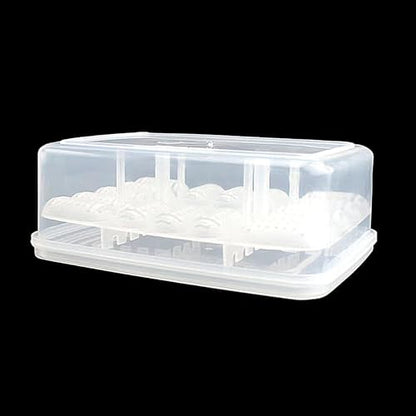 Reptile Egg Incubator Box Incubation Box Hatching Case Hatching Tray | 16 Grids Transparent Reptile Incubator for Snake Lizard Turtle Gecko Chameleon Bearded Dragon Leopard Gecko Egg Incubation - color: B