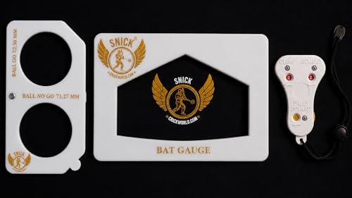 SNICK Cricket Umpire Complete Kit - Bat Guage, Ball Guage, Umpire Counter, case | Lighter to Carry | Made of Strong Acrylic Plastic for More Durability