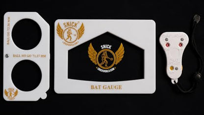 SNICK Cricket Umpire Complete Kit - Bat Guage, Ball Guage, Umpire Counter, case | Lighter to Carry | Made of Strong Acrylic Plastic for More Durability
