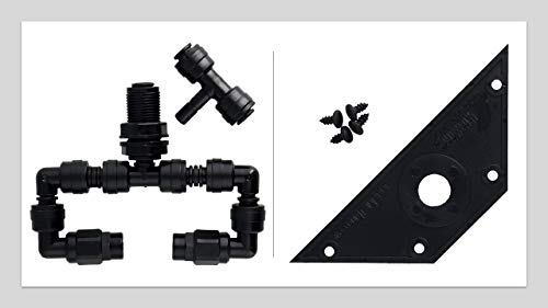 MistKing Misting System for Reptiles - Reptile Mister Bundle - Fitting Wedge and Value T Misting Assembling for Aquarium Starter- Reptile Aquarium Accessories