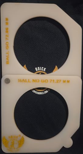 SNICK Cricket Umpire Complete Kit - Bat Guage, Ball Guage, Umpire Counter, case | Lighter to Carry | Made of Strong Acrylic Plastic for More Durability