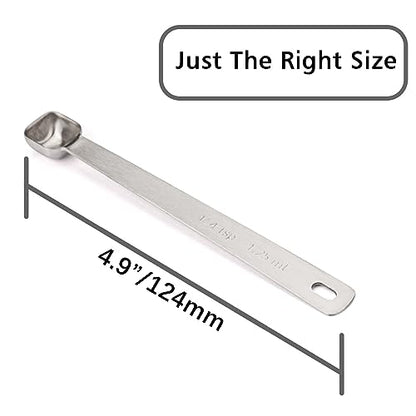 1PCS 1/4tsp(1.25ml) Tiny Measuring Spoon, Small Teaspoon for Tiny Amounts | High Precision, Food-Grade Stainless Steel, ‌Rust-Free, Dishwasher-Safe, Easy-Read Markings, Multi-Purpose, Sturdy & Durable - size: 1/4tsp|1/12tbsp|1.25ml
