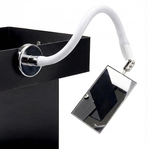 Magnetic Inspection Mirror Tool with 360° Swivel Adjustable Head, Welding Mirror for Mechanics & Automotive, Telescoping Stick for Tight Spaces Blind Spots