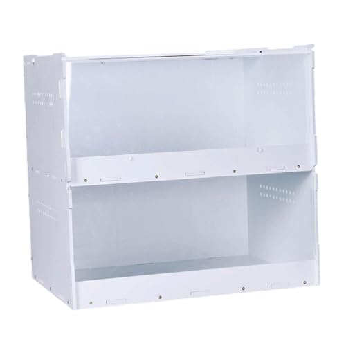 Reptile Feeding Box Reptile Terrarium Tank Starter Kit for Gecko Container, S - size: S