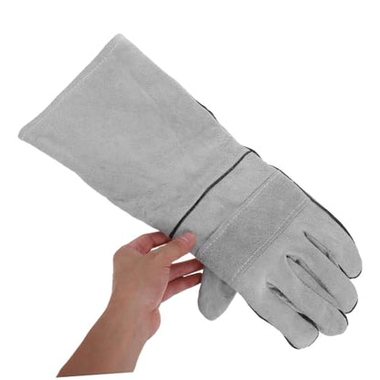 UKCOCO 1 Pair Pet Handling Gloves Heat Resistant Protective Gloves for Dog Cat Bird and Reptile Grooming Gardening Welding and Versatile Use Easy to