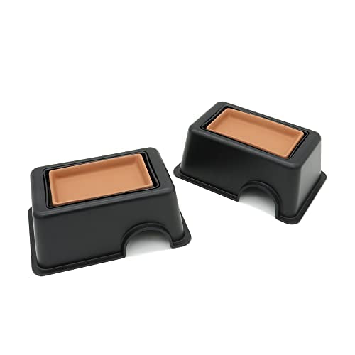 2 Pcs Small Reptile Hide Box Humidifier Caves Water Supply Hideout | with Sink Basin, for Lizards, Gecko, Snake - size: 2 pcs