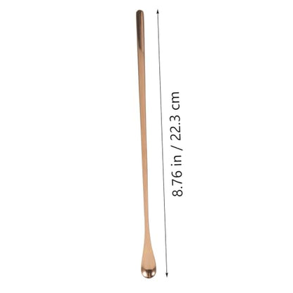 Mipcase 2pcs Lizard Food Feeding Spoon for Reptiles Pet Food Scoops Small Scoop Easy Cleaning Compact Design - color: Rose Gold