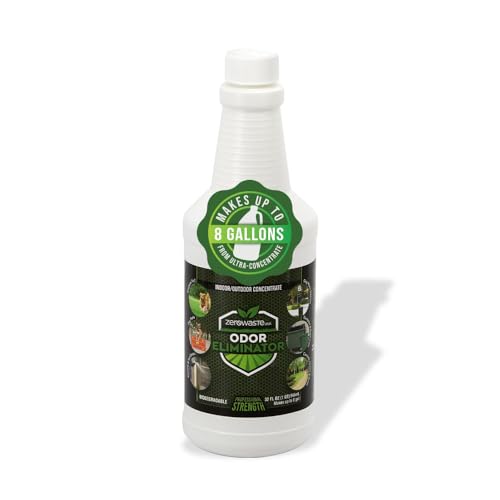 ZERO WASTE USA Odor Eliminator Ultra Concentrate - 32 Fl Oz | Commercial Strength Multi-Purpose Enzyme Cleaner - Eliminates odors from Any Organic Matter - Makes up to 8 Gallons - size: 32 Fl Oz (Pack of 1)