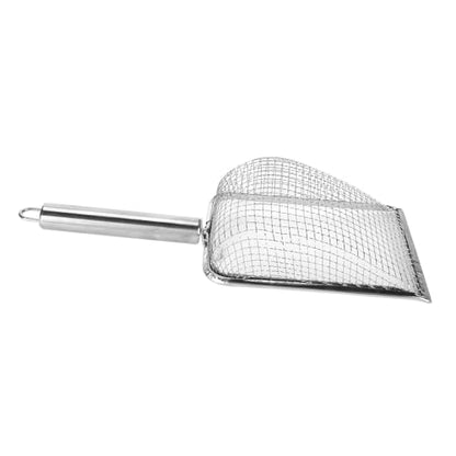 Stainless Steel Cat Litter Scoop | Rustproof & Simple to Maintain | Fine Holes for Effective Waste Removal | Hanging Hook for Storage/Reptile Litter Scoop