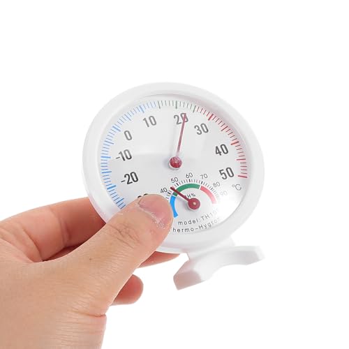 Homoyoyo 2pcs Analog Thermometer Hygrometer Dial 75mm Mini Temperature Humidity Gauge for Indoor Use Fridge Humidifier Reptile Tank Accurate Humidity Tester