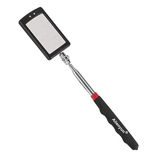 Telescoping Lighted Inspection Mirror，Telescoping LED Lighted Flexible Inspection Mirror 360 Swivel for Extra Viewing - style: Model-1