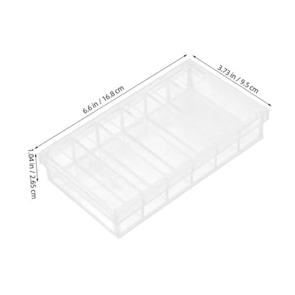Acrylic Incubation Tray with Lid 6-Compartment 6.6x3.8 Fish Breeding Box for Laboratory Research and Aquarium Fish Egg Hatching