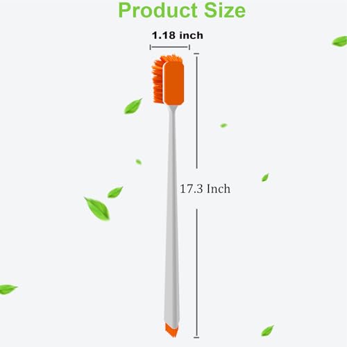 Vimvins Small Fish Tank Cleaner - Algae Scraper for Glass Aquariums - Aquarium Brush & Scrubber Tool Adapted for Cleaning Glass and Acrylic Aquariums. - size: 17.3 Inch