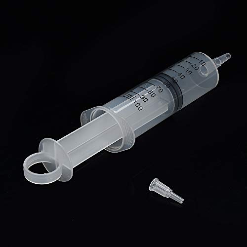 3 Pack 100ml Syringes, Large Garden Syringe for Scientific Labs, Watering, Refilling - style: 100ml