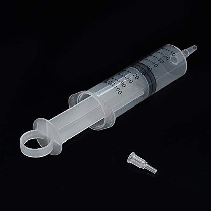 3 Pack 100ml Syringes, Large Garden Syringe for Scientific Labs, Watering, Refilling - style: 100ml