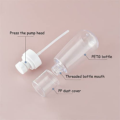 Empty Fine Mist Spray Bottles 2oz Small Travel Perfume Atomizer for Essential oil Perfume Hair Makeup 10 Pack - color: 2oz - Pack 10
