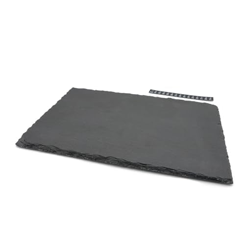 Slate Tiles for Reptiles Food Bowl Dish Feeding Slate 40 x 25cm | Tortoise Habitat Accessories, For Reptiles Tank
