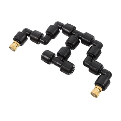 Toyvian Misting Nozzle for Reptile Terrariums Adjustable Spray System for Plant Humidification and Cooling 1/4 Connector Efficient Atomizing Sprayer