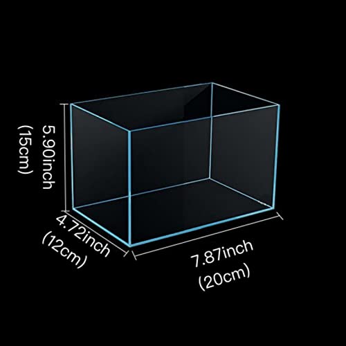 AWXZOM Small Nano Rimless Tank, Clear Glass Fish Tank, 1.1 Gallon, 7.8x5.5x5.9inch/20x14x15cm, Betta Fish Tank - size: 1.1Gallon 7.8x5.5x5.9inch/20x14x15cm