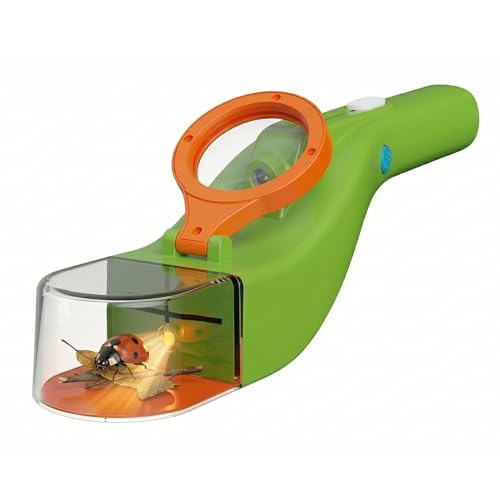 Baideluo Kids Bug Catcher with LED Light & 6X Magnifying Glass - color: Green