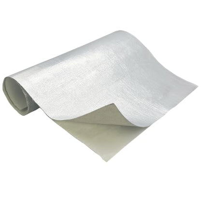 Aluminized Adhesive Backed heat shield tape 12'' X 47'' Thermal Barrier Blanket Mat 2000 Degrees High Temp Protection Material exhaust wrap - size: 12'' X 47''