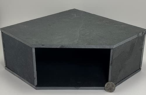 TheFrogHouse Slate Stone Reptile Hide 10x10x4.5 Natural Cave Decor