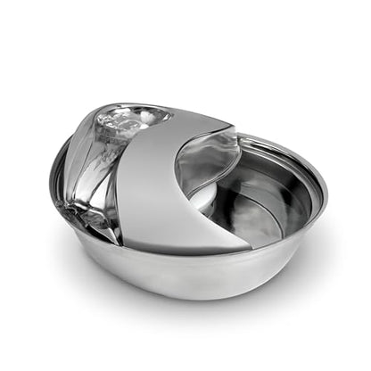 Pioneer Pet Stainless Steel Fountain Raindrop Design , 60oz - size: 60 oz.